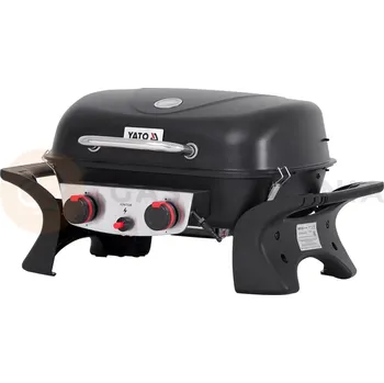 Zahradní gril Přenosný plynový gril, 2 hořáky, 5 kW | YATO, Yake
