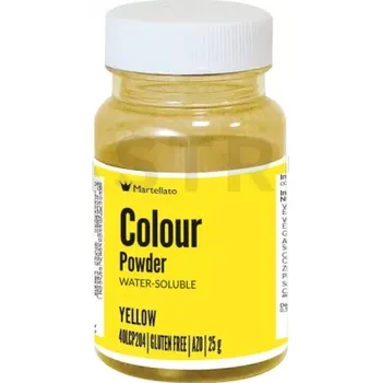 Výroba svíčky Barvivo v prášku, rozpustné ve vodě 25 g - žluté | MARTELLATO, Colour powder