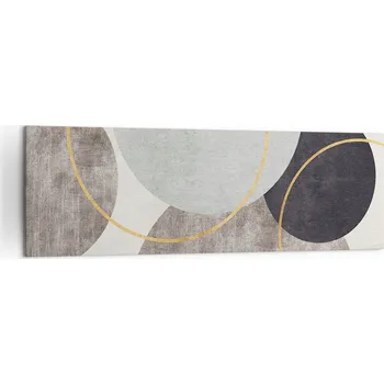 Obraz Velký obraz do obýváku 160x50 kruhy moderní fototisk na plátně obrazy