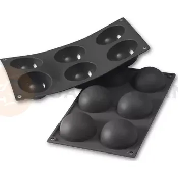 Kuchyňská sůl Silikonová forma na monoporce, 6 otvorů 70x35 mm - 30SF002 | MARTELLATO, Sphere