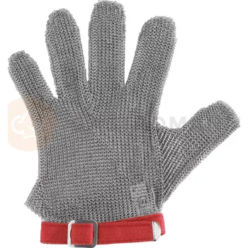 Jezdecké rukavice Ochranné rukavice, ocelové, proti poškrábání, červené, velikost M | STALGAST, 240001