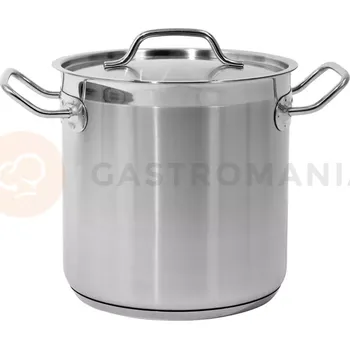 Hrnec Vysoký hrnec s poklicí z nerezové oceli 20x20 cm 6,3 l | YATO, YG-00002