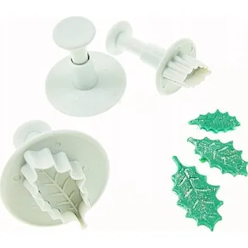 Vrták Vykrajovátko s pístem, formička List CESMÍNY Cesmína 3 ks