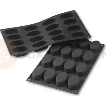Kuchyňská sůl Silikonová forma pro monoporce, 16 otvorů 55x33x20 mm - 30SF017 | MARTELLATO, Oval