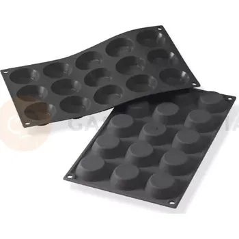 Kuchyňská sůl Silikonová forma na monoporce, 15 otvorů 50/32x14 mm - 30SF014 | MARTELLATO, Tartlet
