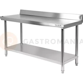 Počítačový stůl Přístěnný skládací stůl s policí 1600x600x850+100 mm | YATO, YG-09025