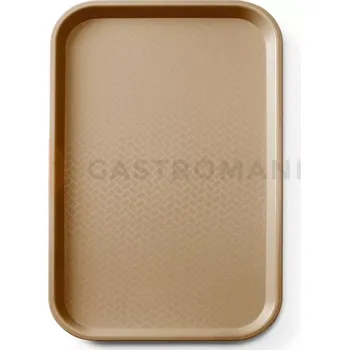 Podnos fast food z polypropylenu GN 1/1 hnědý, 530x325x20 mm | AMERBOX, 878583