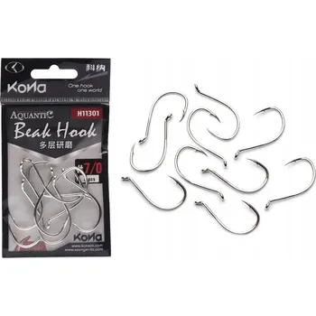 Rybářský háček HÁČKY AQUANTIC KONA H11301 TN BEAK 6/0 - 10 Ks