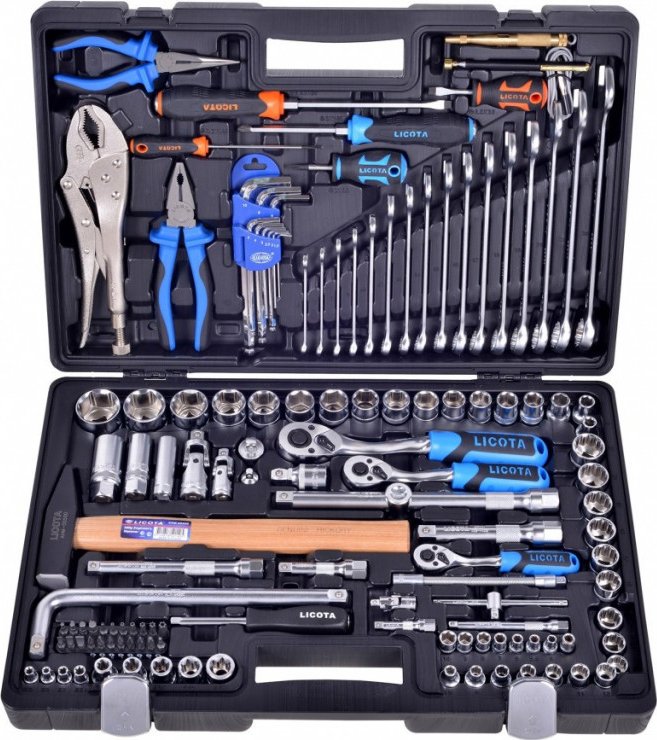 Licota Sada nářadí s Gola sadou 1/4", 3/8" a 1/2", 131 ks