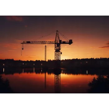 Plakát Plakát Soumrak Nad Jeřábem bez rámu 70 x 50 cm