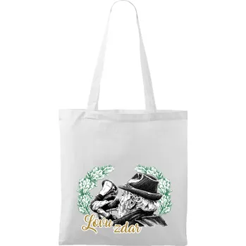 Plátěná taška - Myslivec Barva: Bílá