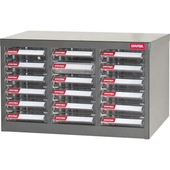 Shuter Galvanizovaný kovový organizér pro dílenský materiál a díly s 18 zásuvkami