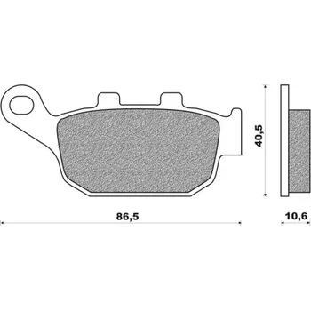 Brzdová destička brzdové destičky, NEWFREN (směs ROAD TOURING SINTERED) 2 ks v balení M502-919