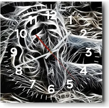 Hodiny Nástěnné hodiny do obýváku 40x40 Abstrakce Tiché hodiny Skleněné hodiny Bez hlučnosti