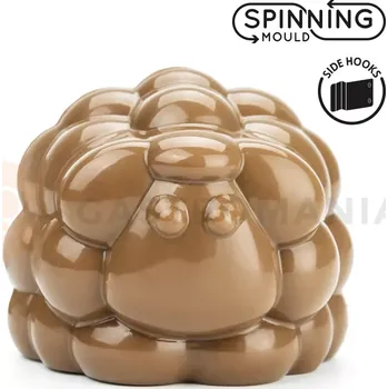 Čokoládová tyčinka 3D forma pro rotační stroj - Fluffy, ovce 6+6 75x81x62,5 mm | MARTELLATO, 21SR008AG