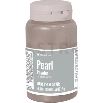 Výroba svíčky Práškové barvivo 25 g - perleťové tmavě stříbrné | MARTELLATO, Pearl powder