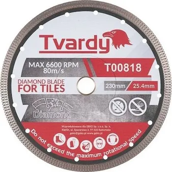 Řezný kotouč Kotouč diamantový řezný 230x10x25,4/22,23mm na dlaždice a kámen TVARDY