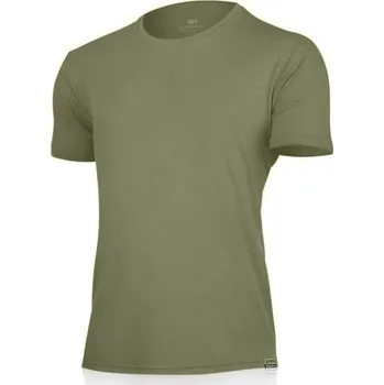 Pánské tričko Lasting pánské merino triko CHUAN 6767 zelené pánské tričko s krátkým rukávem + kód pro dodatečnou 10% slevu: LAST10