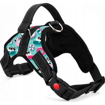 Postroj pro psa SILNÉ POSTROJE PRO PSA BEZ TLAČENÍ, NASTAVITELNÉ, POHODLNÉ, LEHKÉ L 70-90