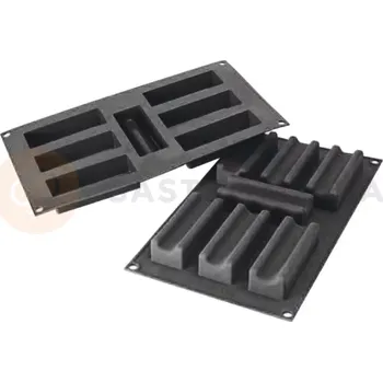 Kuchyňská sůl Silikonová forma pro monoporce, 6 otvorů 127,5x47x17 mm - 30SF114 | MARTELLATO, Marseillaise