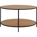 Kulatý konferenční stolek s deskou v dubovém dekoru v přírodní barvě ø 80 cm Vita – House Nordic ID_1598190