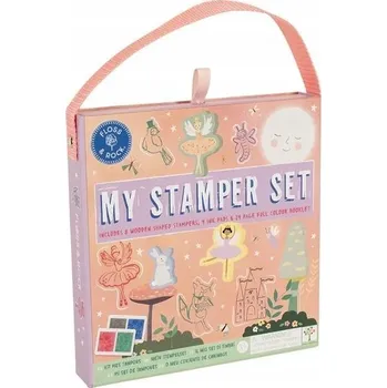 Dětské razítko Baletky sada barevných razítek a knížka razítka