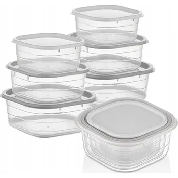 Dóza na potraviny Plastové dózy na potraviny BPA FREE -25°C až 95°C FRESH EKOlogy x9 kusů