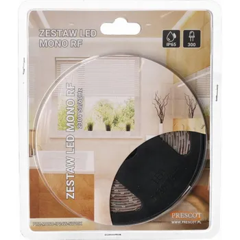 LED osvětlení ZESTAW TAŚMA LED NEUTRALNA 24W IP65 PRESCOT 5 m