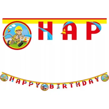 NAROZENINOVÝ BANNER HASIČ NAROZENINOVÁ GIRLANDA