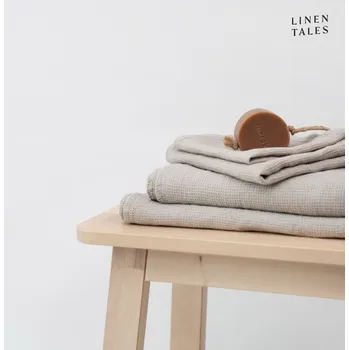 Osuška Vaflová lněná osuška v přírodní barvě 75x125 cm Natural Fine Waffle – Linen Tales ID_1632032