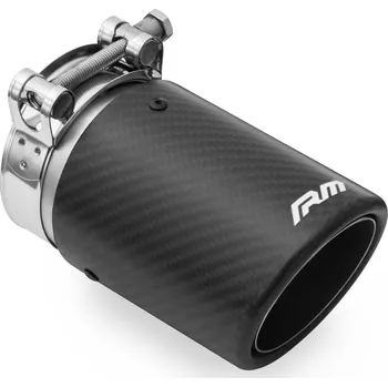 Koncovka výfuku RM Motors Koncovka výfuku 1x 101mm vstup 76mm karbon/nerez RMT-C101-7 / 76 4 "