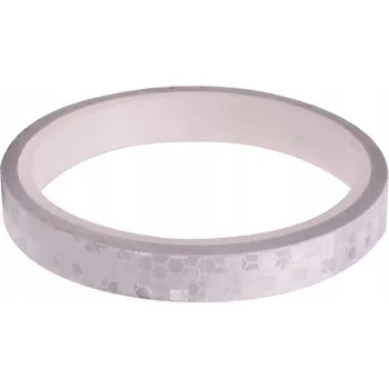 SAMOLEPICÍ REFLEXNÍ PÁSKA 1cm x 8m STŘÍBRNÁ NA AUTO