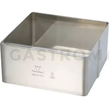 Kuchyňská sůl Čtvercový ráfek na pečivo - 120x120x60 mm | MARTELLATO, Square