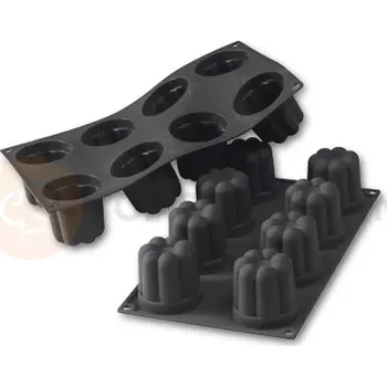 Kuchyňská sůl Silikonová forma na monoporce, 8 otvorů 57x57 mm - 30SF051 | MARTELLATO, Bavarian