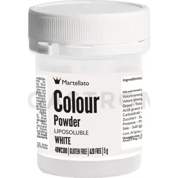Výroba svíčky Práškové barvivo rozpustné v tucích 5 g - bílé | MARTELLATO, Colour powder