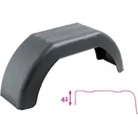 Blatník plast 10''/180 mm DOMAR černý lomený