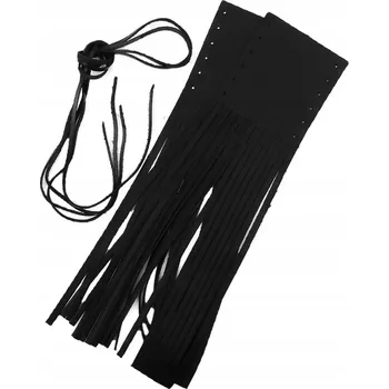 Kožené třásně na rukojeti motocyklu