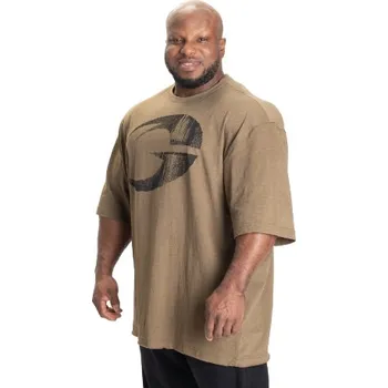 Pánské tričko Gasp PUMP COVER IRON TEE ARMY GREEN MELANGE – tričko Gasp army zelené Velikost: S