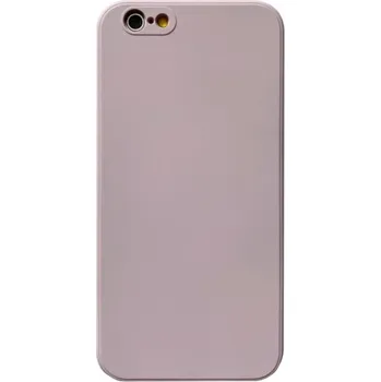 Silikonový ochranný kryt s rovnými hranami pro iPhone 6 / 6S - fialový