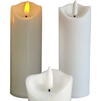Svíčka LED svíčka s pohyblivým plamenem 12,5 cm