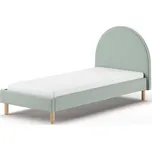 Zelená čalouněná jednolůžková postel s roštem 90x200 cm MOON – Vipack ID_1558342