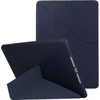Pouzdro na mobilní telefon Pouzdro s origami stojánkem pro iPad 10,2" (2019-2021) - tmavě modré