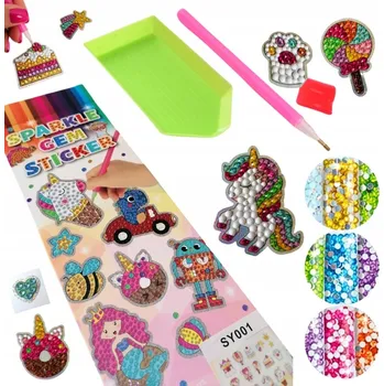 Obraz Diamantová Výšivka Mozaika Diamantové Přívěsky Samolepky 5D DIY JEDNOROŽEC