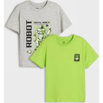 Chlapecké tričko Sinsay - Tričko 2 pack - zelená - 235DC-70X - 235DC-70X-110