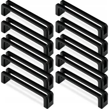 Nábytkové kování Nábytková úchytka klasická černá matná 13,7 x 1,8 x 2,4 cm