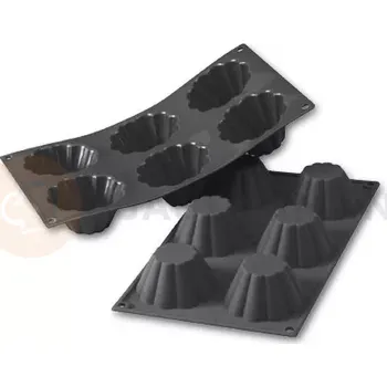 Kuchyňská sůl Silikonová forma na monoporce, 6 otvorů 76x37 mm - 30SF034 | MARTELLATO, Briochette