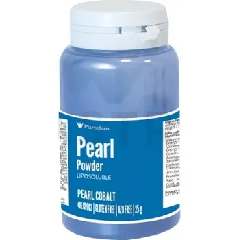 Výroba svíčky Práškové barvivo 25 g - perleťová modř | MARTELLATO, Pearl powder