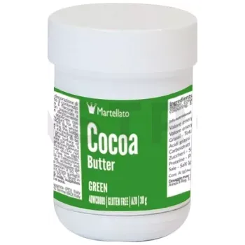 Potravinářské barvivo Barvivo na bázi kakaového másla 30 g - zelené | MARTELLATO, Colour cocoa butter