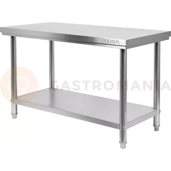 Centrální skládací stůl s policíí 1500x700x850 mm | YATO, YG-09013