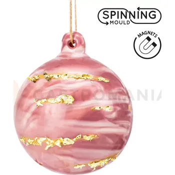 Čokoládová tyčinka 3D forma pro rotační stroj - vánoční baňky 6x 60x72 mm | MARTELLATO, 20SR105A